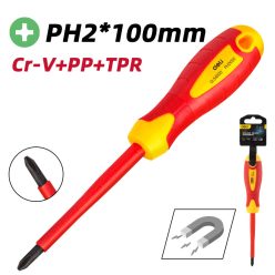DELI Szigetelt Philips csavarhúzó PH2x100mm DL516100