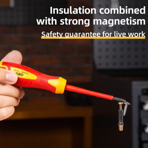 DELI Szigetelt Philips csavarhúzó PH1x80mm DL514080