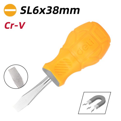 DELI Lapos csavarhúzó 6x38mm DL6260381
