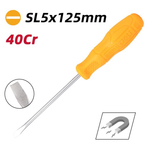 DELI Lapos csavarhúzó 5x125mm DL6251251