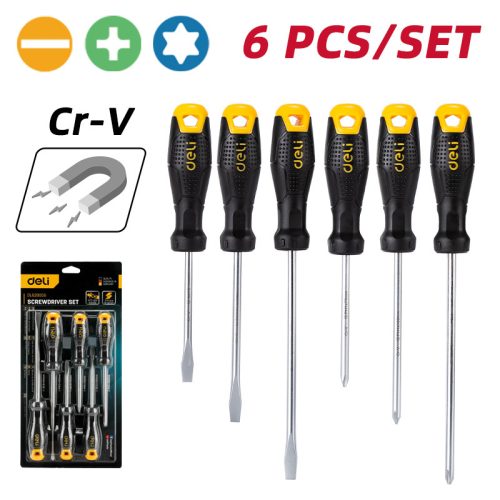 DELI Csavarhúzókészlet 6 db-os DL620006