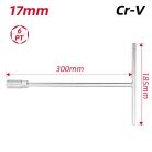 DELI T-dugókulcs 17mm DL17