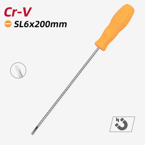 DELI Lapos csavarhúzó 6x200mm DL6262001