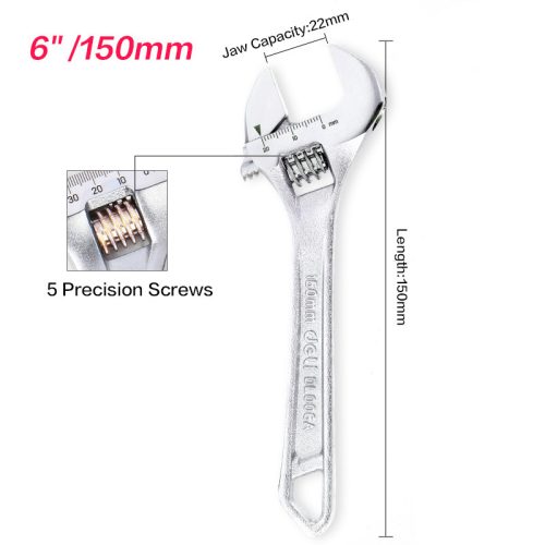 DELI Állítható villáskulcs 6" 150mm DL006A