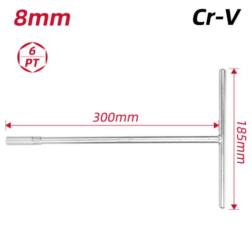 DELI T-dugókulcs 8mm DL08