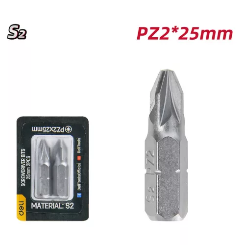 DELI 2 részes csavarhúzó bit készlet PZ2x25mm DL251008