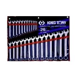 King Tony csillag-villáskulcs készlet 26db 6-32mm 