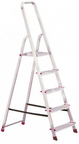 Krause Corda lépcsőfokos háztartási állólétra 4+1 fokos