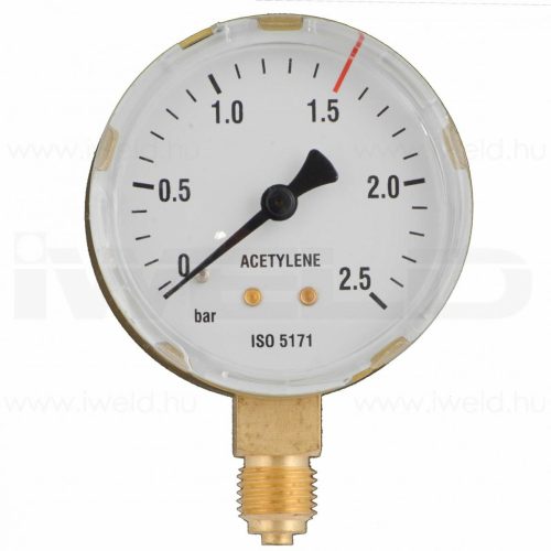 Manométer Acetilén 2.5bar