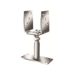 Bilo oszloptalp UNI 70x140x4mm 2részes