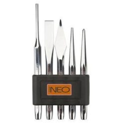Neo pontozó,laposvágó,kiütő készlet 5részes 33-060