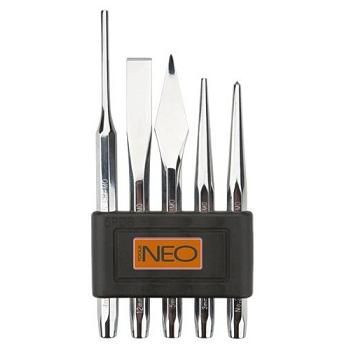 Neo pontozó,laposvágó,kiütő készlet 5részes 33-060