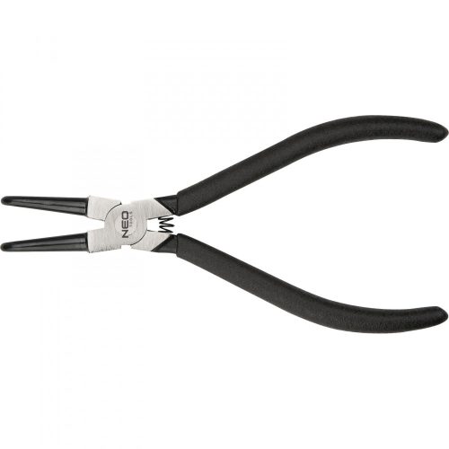 Neo 135 mm seegergyűrű fogó, belső, hajlított