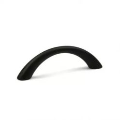 Bútorfogantyú 96mm pille íves matt fekete