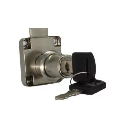 Bútorzár rászegezős 25mm műa.kulcsfej cik.1530200