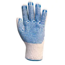 Cérnakesztyű,pöttyös kék mandzsetta .CIK:2235  BENSON