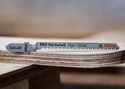 Bosch PRO Hardwood clean curve T101AOF szúrófűrészlap, 83 mm, 5 db