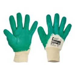   COOT 143510-07 PAMUTKESZTYŰ,ZÖLD LATEXBA FÉLIG MÁRTVA (7)