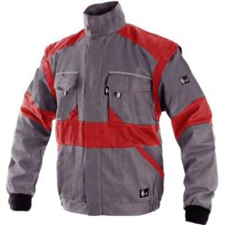 EDA 1156-BL52 KABÁT, SZÜRKE/PIROS (52)