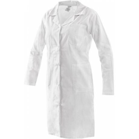 EVA 1203-38 NŐI KÖPENY,FEHÉR,HOSSZÚ UJJÚ,100%PAM.190G (38)