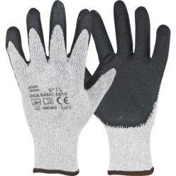 DICK BASIC A9063-08 SZÜRKE LATEXBA MÁRTOTT KESZTYŰ (8)