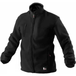 OTAWA 1374-L FLEECE KABÁT, FEKETE (L)