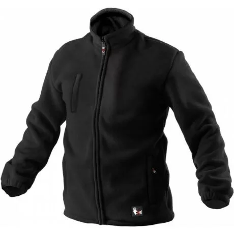 OTAWA 1374-L FLEECE KABÁT, FEKETE (L)