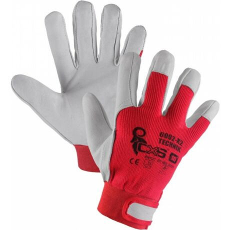 TECHNIK 0002-M2 8-AS KECSKEBŐR KESZTYŰ, PIROS KÉZHÁT (8)