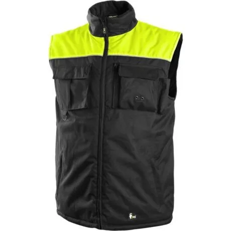 Payper seattle 1394-02CZ xl bélelt mellény fekete/sárga (xl) munkaruházat – munkavédelem