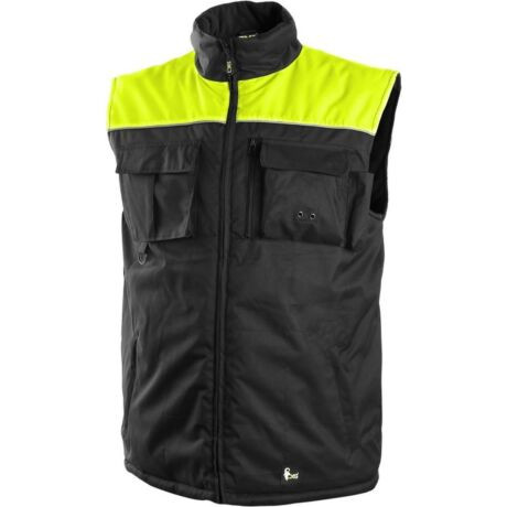 SEATTLE 1394-02CZ XXL BÉLELT MELLÉNY FEKETE/SÁRGA (2XL)