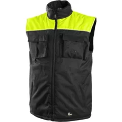 Payper seattle 1394-02CZ xxxl bélelt mellény fekete/sárga (3xL) munkaruházat – munkavédelem