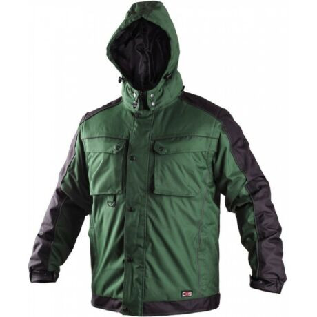 IRVINE 1397-ZC XXL BÉLELT KABÁT, LEVEHETŐ UJJAKKAL ZÖLD/FEKETE (2XL)