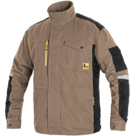 STRETCH 1010027270-54 FÉRFI KABÁT BÉZS/ FEKETE (54)