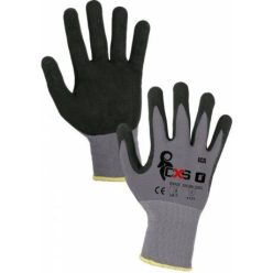   ICA 341009981008  FEKETE NITRILBE MÁRTOTT POLYÉSZTER KESZTYŰ (8)