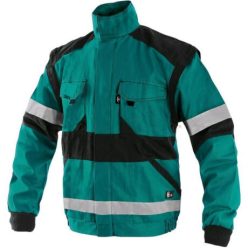   LUXY BRIGHT 101002851058 FÉNYVISSZAVERŐ CSÍKOS KABÁT ZÖLD/ FEKETE (58)