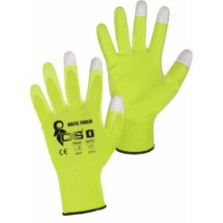   BRITA TOUCH 344004916610  KÖTÖTT PE KESZTYŰ, ÉRINTŐKIJELZŐ BARÁT, SÁRGA (10)