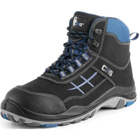 DOG BOXER 211817641143 S3 BAKANCS, NUBUK, FEKETE/KÉK (43)