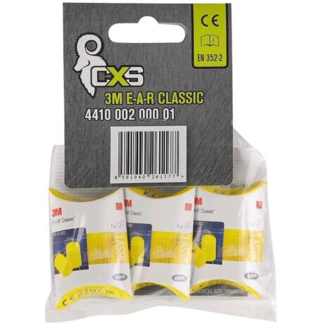 3M EAR CLASSIC FÜLDUGÓ  441000200001  3 PÁR CXS CSOMAGBAN (-)