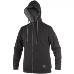   HARRISON 152001081095  XL FÉRFI KAPUCNIS PULÓVER FEKETE/SZÜRKE (XL)