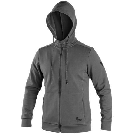 HARRISON 152001071095  XL FÉRFI KAPUCNIS PULÓVER SZÜRKE/FEKETE (XL)