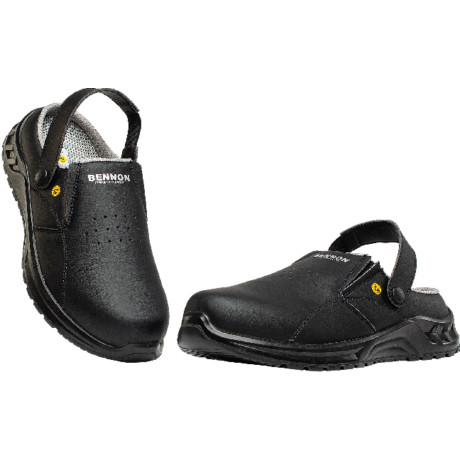 BENNON 0695010660-44 SLIPPER KLUMPA SB ESD, FEKETE (44)