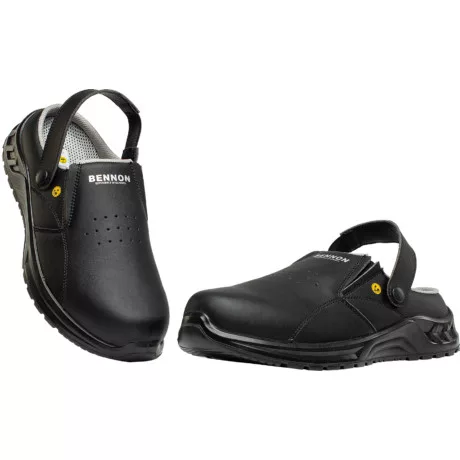 BENNON 0694010460-40 SLIPPER OB ESD KLUMPA,  FEKETE (40)