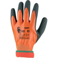   YUNGAY 3700091209-10 LATEXBE DUPLÁN MÁRTOTT BÉLELT KESZTYŰ (10)