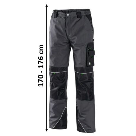 NIKOLAS 102003570846 DEREKAS NADRÁG SÖTÉTSZÜRKE/ZÖLD RÖVIDÍTETT (46)