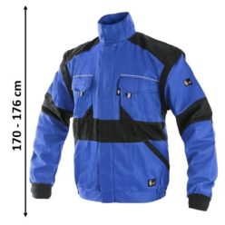 EDA 101003841150 RÖVIDÍTETT KABÁT, KÉK/FEKETE (50)