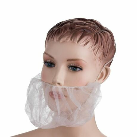 PD-BEARD-W EGYSZERHASZNÁLATOS SZAKÁLLVÉDŐ FEHÉR(100db/csomag) (-)