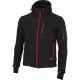 RUFUS 0693180060-2XL FEKETE/PIROS SOFTSHELL KABÁT (2XL)