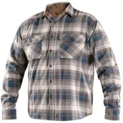 TIM 166013346544 FLANELING, PETROL/BÉZS 43/44 (43/44)