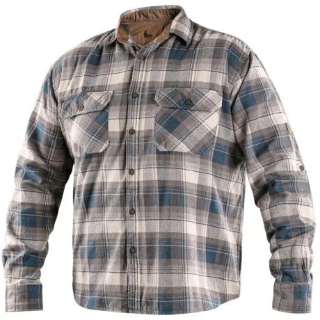 TIM 166013346544 FLANELING, PETROL/BÉZS 43/44 (43/44)