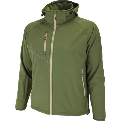 BENNON FORCE 0954180050-L ZÖLD/HOMOK SOFTSHELL KABÁT (L)